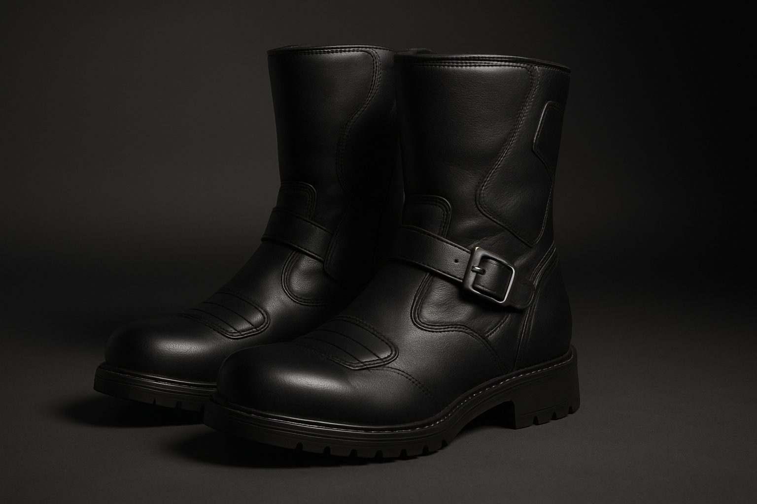 Ultra-realistic premium leather motorcycle boots