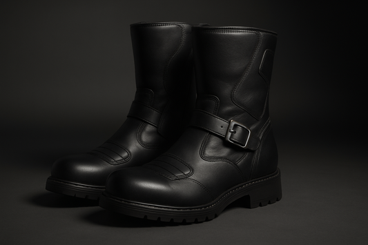 Ultra-realistic premium leather motorcycle boots